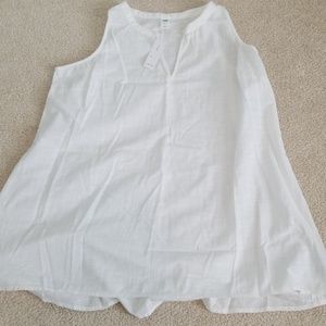 White maternity blouse